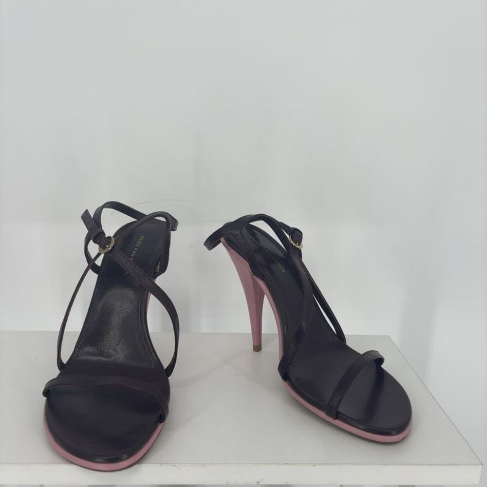 Dries Van Noten Ankle Strap Heel in Pink